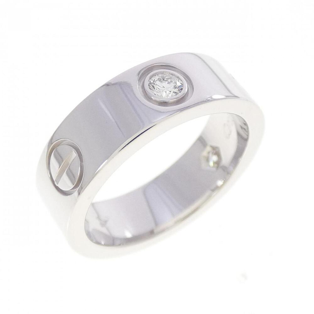 CARTIER Silver Diamond Love Ring